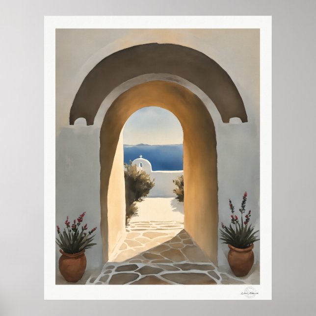 Coastal Archway Path to the Sea Art Print (Front)