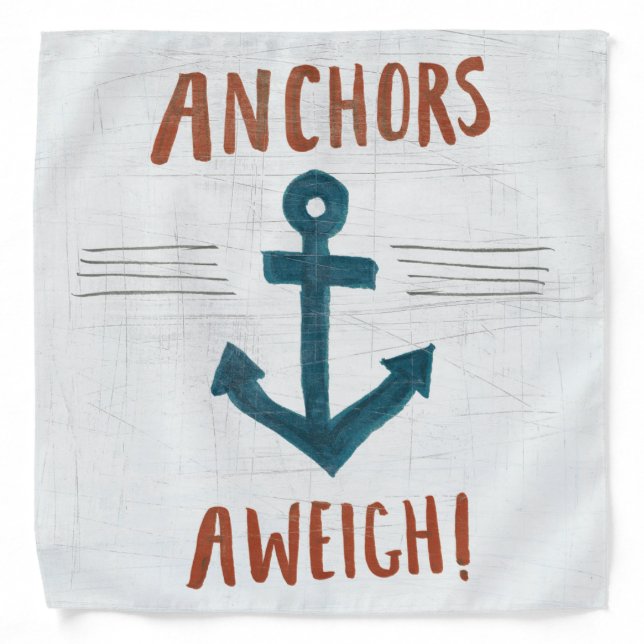 Coastal Art | Anchors Away Bandana (Front)