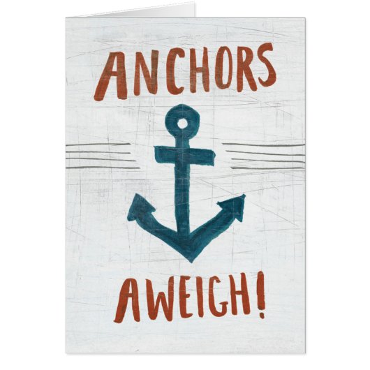 Coastal Art | Anchors Away Cards (Front)