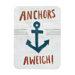 Coastal Art Anchors Away Magnet