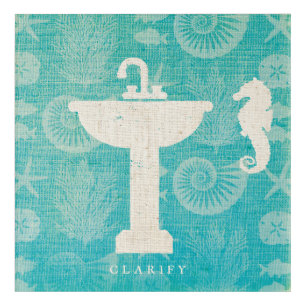 Coastal Art   Bathroom Sink