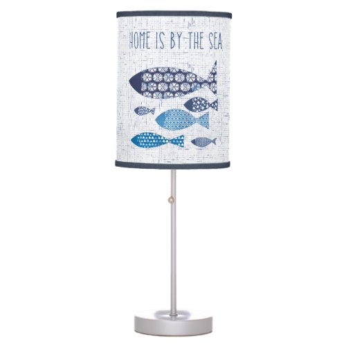 Coastal Art  Home is By the Sea Table Lamp