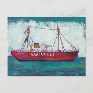 Coastal Art | Nantucket Lightship Postcard
