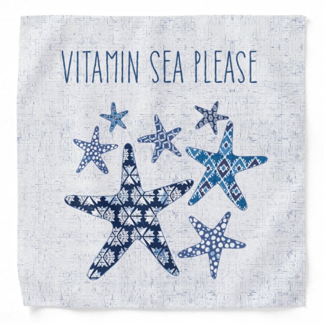 Coastal Art | Vitamin Sea Please Bandana (Front)