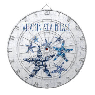 Coastal Art Vitamin Sea Please Dart Board