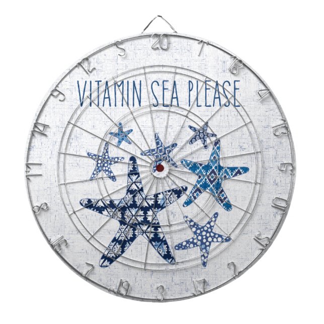 Coastal Art | Vitamin Sea Please Dart Board (Front)