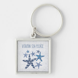 Coastal Art Vitamin Sea Please Keychain