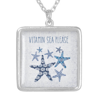 Coastal Art | Vitamin Sea Please Silver Plated Necklace
