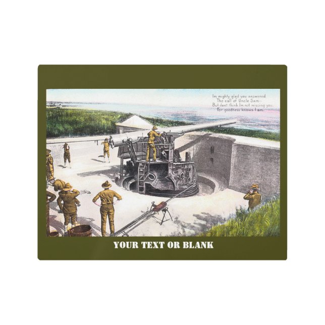 Coastal Artillery Metal Print (Front)