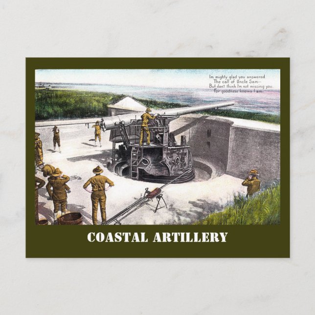 Coastal Artillery Postcard (Front)