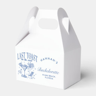 Coastal Bachelorette Modern Cocktail Party Blue Favor Boxes