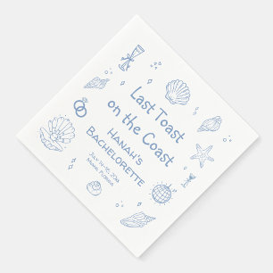 Coastal Bachelorette Party Napkins