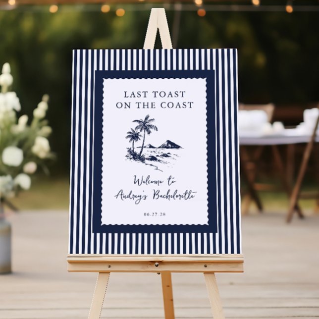 Coastal Bachelorette Party Welcome Sign (Creator Uploaded)