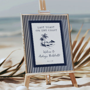 Coastal Bachelorette Party Welcome Sign