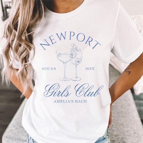 Coastal Bachelorette Weekend Girls Club T_Shirt