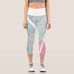 Coastal/Beach abstract waves Capri Leggings