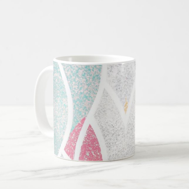 Coastal/Beach abstract waves  Coffee Mug (Front Left)