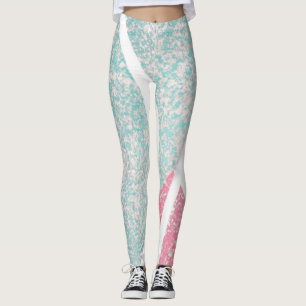 Coastal/Beach abstract waves  Leggings