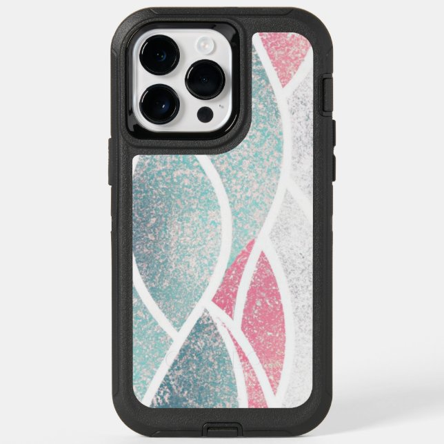 Coastal/Beach abstract waves  Otterbox iPhone Case (Back)