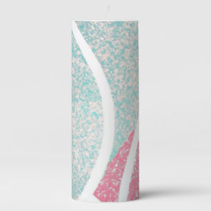 Coastal/Beach abstract waves  Pillar Candle