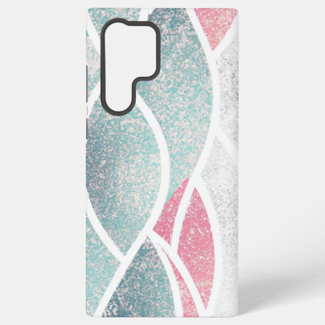 Coastal/Beach abstract waves  Samsung Galaxy Case (Back)