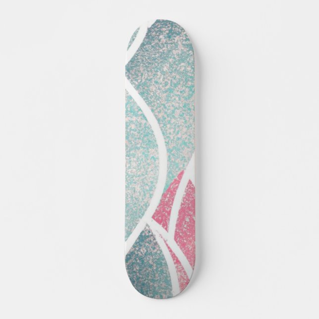 Coastal/Beach abstract waves  Skateboard (Front)