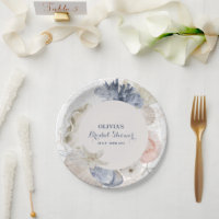 Coastal Beach blue seashell bridal shower