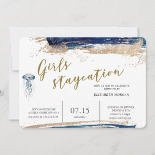 coastal beach Bridal Party Invitation
