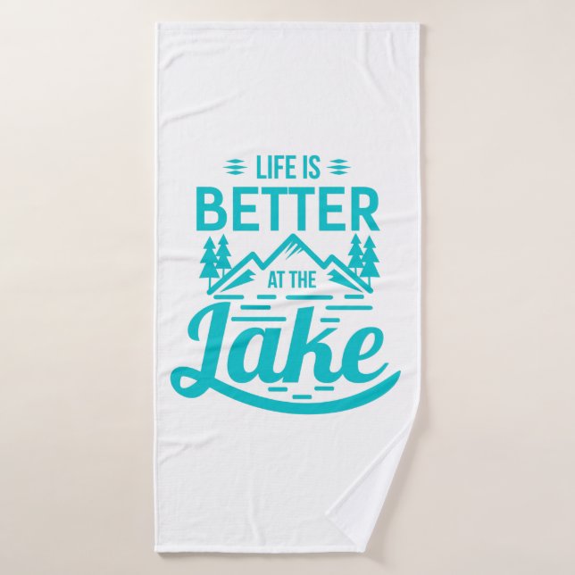 Coastal Beach Lover Gift | Ocean Vacation Summer Bath Towel Set (Bath Towel)