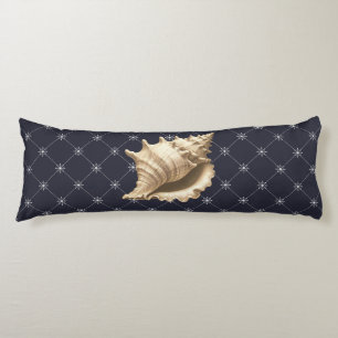Coastal/beach/nautical seashell body pillow