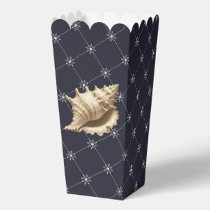 Coastal/beach/nautical seashell favor boxes