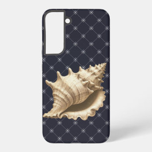 Coastal/beach/nautical seashell samsung galaxy s22+ case