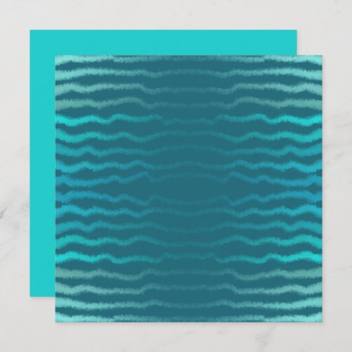 Coastal Beach Salty Turquoise Wave Abstract Design Card