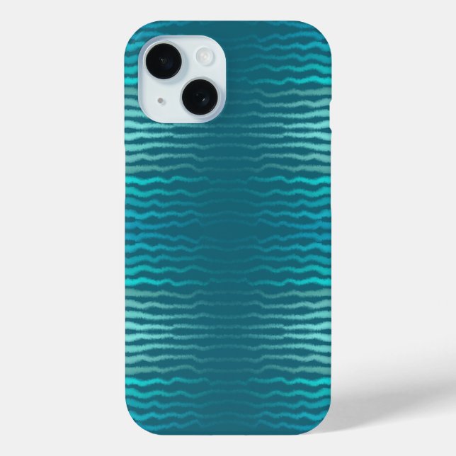 Coastal Beach Salty Turquoise Wave Abstract Design Case-Mate iPhone Case (Back)