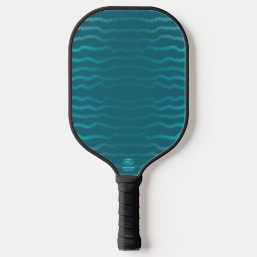 Coastal Beach Salty Turquoise Wave Abstract Design Pickleball Paddle