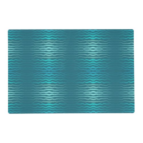 Coastal Beach Salty Turquoise Wave Abstract Design Placemat