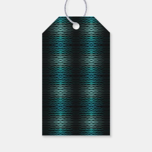 Coastal Beach Salty Turquoise Waves Abstract Art  Gift Tags