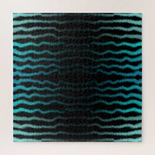 Coastal Beach Salty Turquoise Waves Abstract Art Jigsaw Puzzle