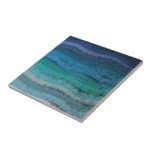 Coastal Beach Salty Waves On Black  Ceramic Tile<br><div class="desc">Ceramic Tile printed with Coastal Beach Salty Waves On Black graphic artwork design by TheFabricSeal at Zazzle #ZazzleMade https://www.zazzle.com/store/thefabricseal This cool looking ocean sea water waves crashing on the shoreline abstract art features an array of colors including gray, blue, green, purple on a black background color. The shop also has...</div>