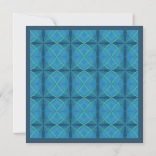 Coastal Beach Salty Waves Pattern On Black Holiday Card