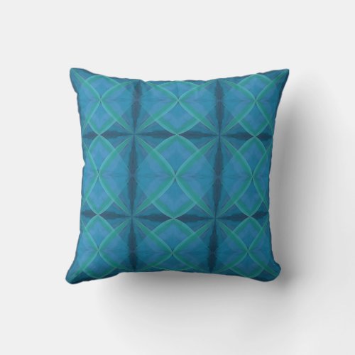 Coastal Beach Salty Waves Pattern On Black  Throw Pillow