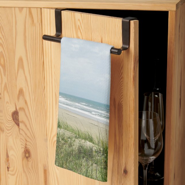 Coastal Beach Sand Dunes Kitchen Towel (Thirds Fold)