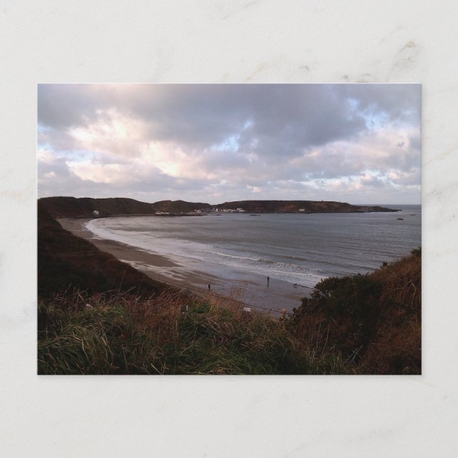 Coastal beach scene, Morfa Nefyn Postcard (Front)