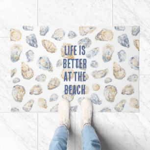 Coastal Beach Sea Shells Doormat