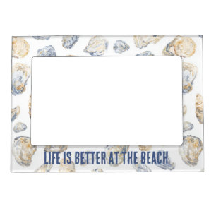 Coastal Beach Sea Shells Magnetic Frame