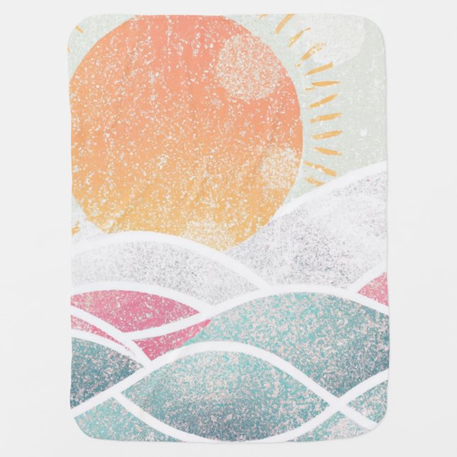 Coastal/Beach/sunny  Baby Blanket (Front)