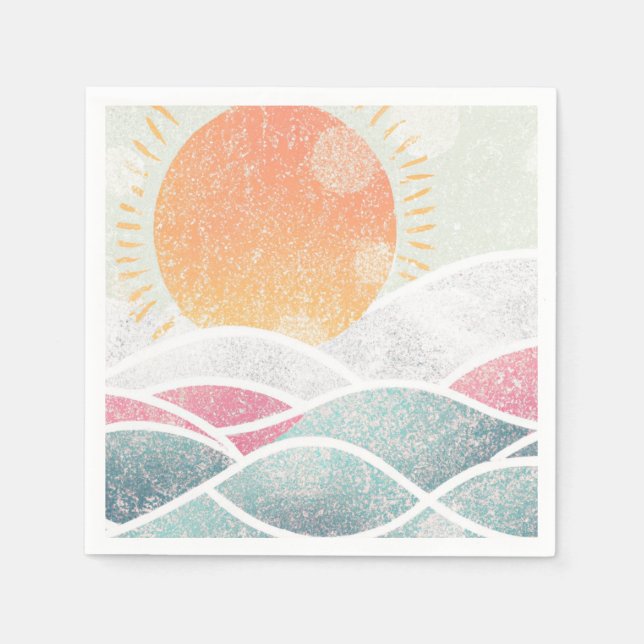 Coastal/Beach/sunny  Napkins (Front)