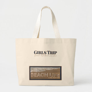 Coastal Beach Tote Bag | Girls Trip Beach Bag 