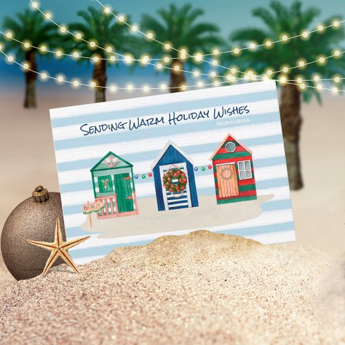 Coastal Beach Warm Wishes Beach Huts Holiday