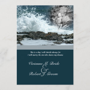 Coastal Beach Wedding Invitation